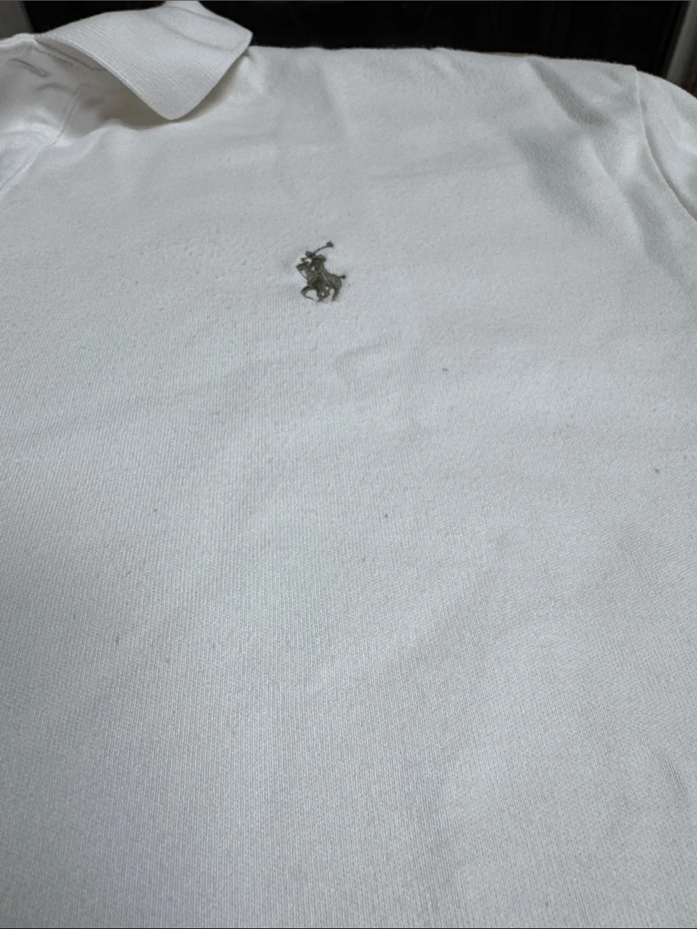 Polo by Ralph Lauren White Men's Polo Shirt with Embroidered Pony